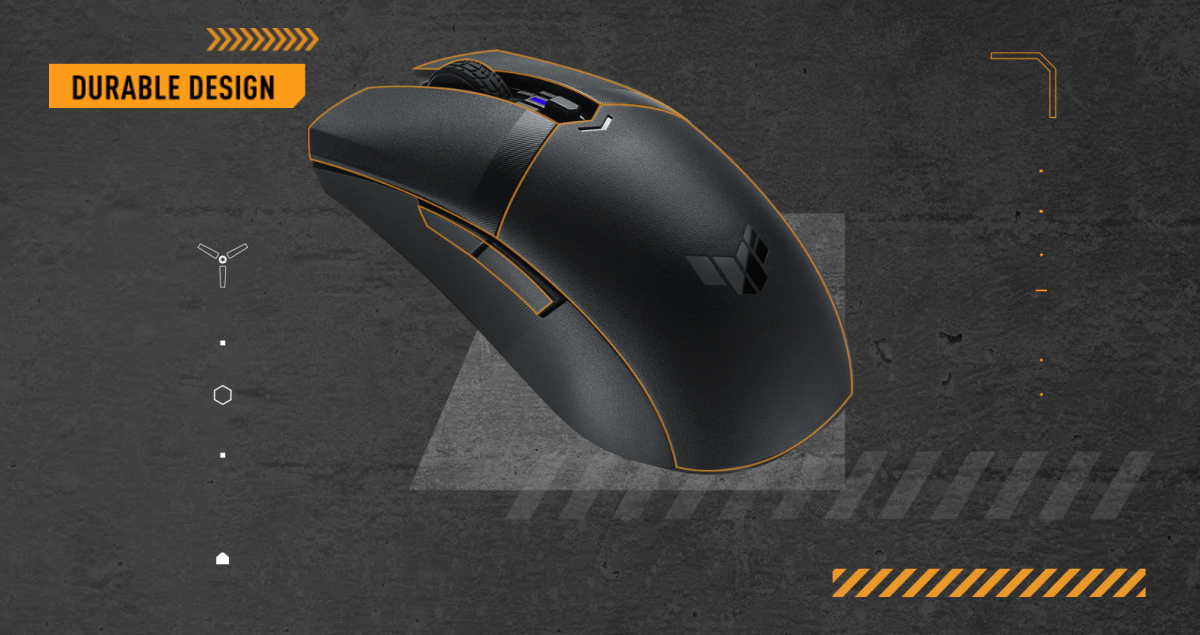 ASUS TUF M4 Gaming Wireless Gaming Mouse - Dual Wireless Modes