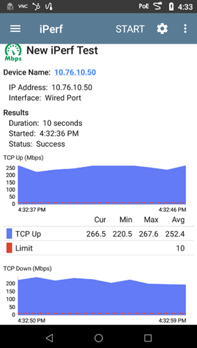 10G Copper/Fiber Wired Performance Tests for Critical Links and Key Devices