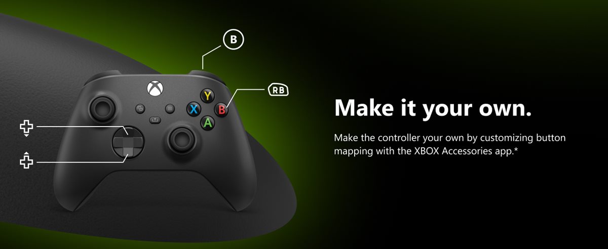 Make it your own. Make the controller your own.