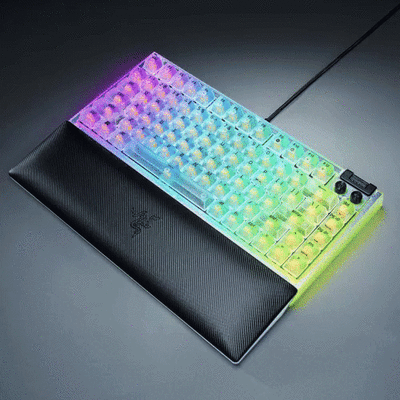 Razer Blackwidow V4 75% Wired Mechanical Orange Switch Gaming