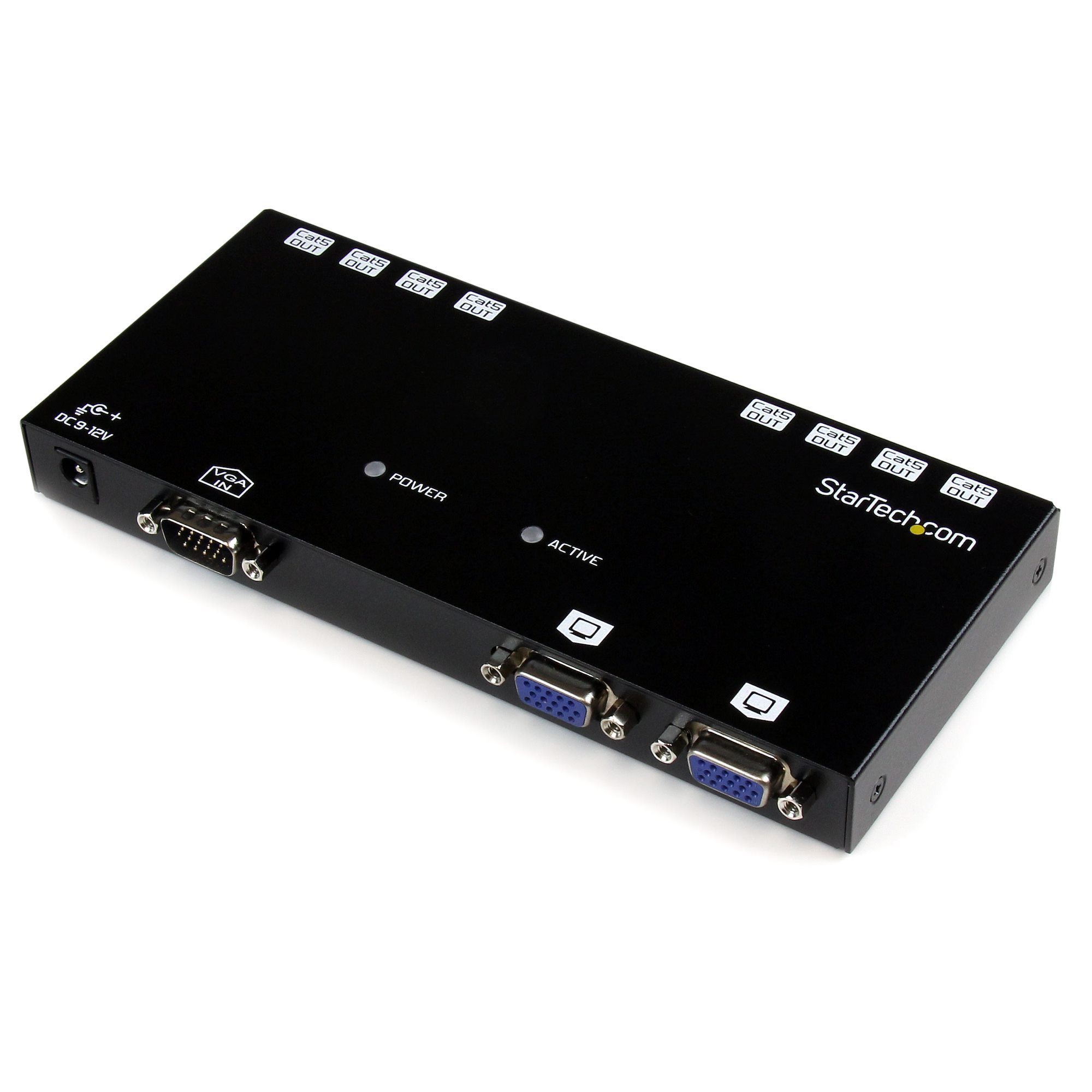 StarTech.com 492ft. (150 m) VGA Over Cat5 Extender - VGA Extender - 8 Port  Repeater - Cat5 - Video Over Ethernet (ST1218T) - video extender