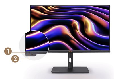 A colorful image on ProArt Display PA32UCXR showing a colorful pattern image.