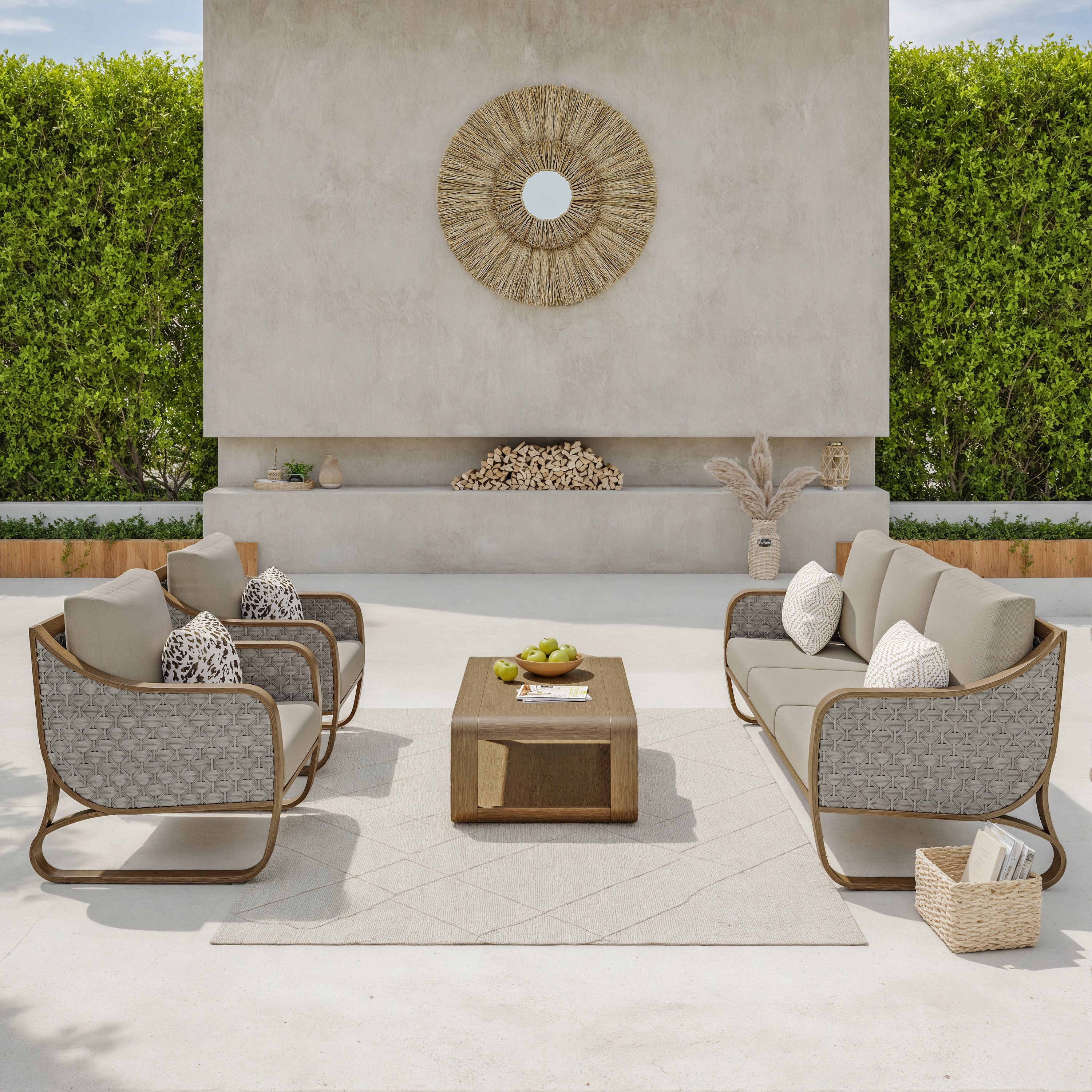 Honey Island 4-piece Patio Conversation Set | Costco