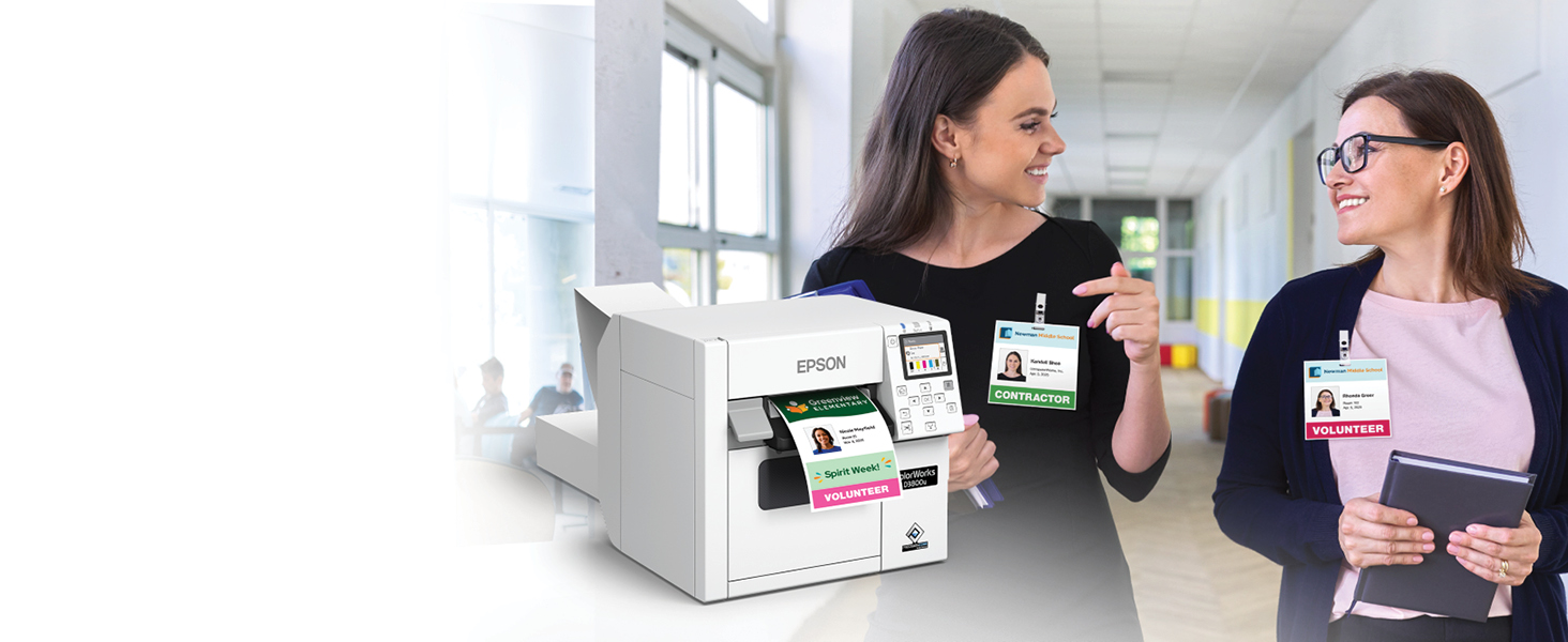 ColorWorks CW-D3800 Color Inkjet Label Printer with Dye Ink