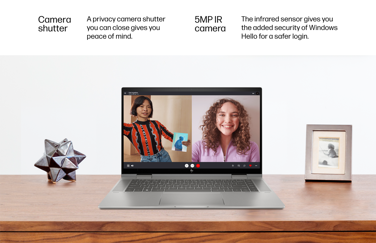 HP 15 ENVY x360 shows video call