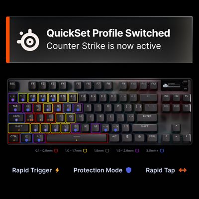 SteelSeries Apex Pro TKL Gen 3 Wired Mechanical OmniPoint