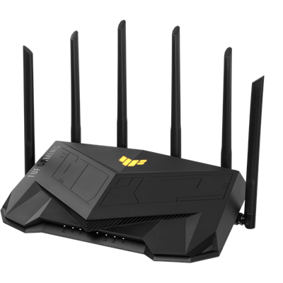 ASUS TUF Gaming AX6000 Router with RGB lighting