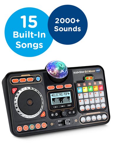 ▼VTech　KidiStar DJ MIXER DJミキサー Free Shipping! V-Tech Kid's DJ Mixer Toy with Sound Effects