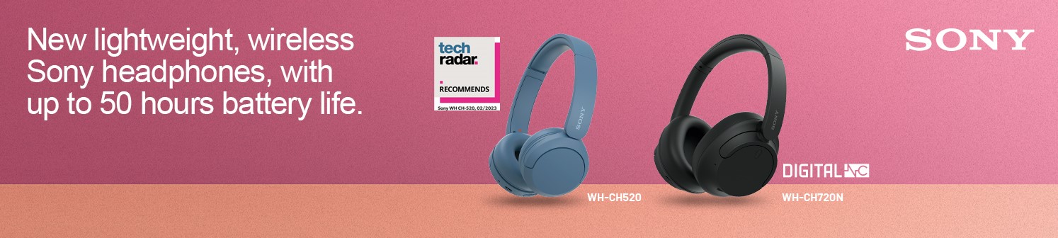 Sony WHCH520 Wireless Bluetooth On Ear Headset Black with Hard Case