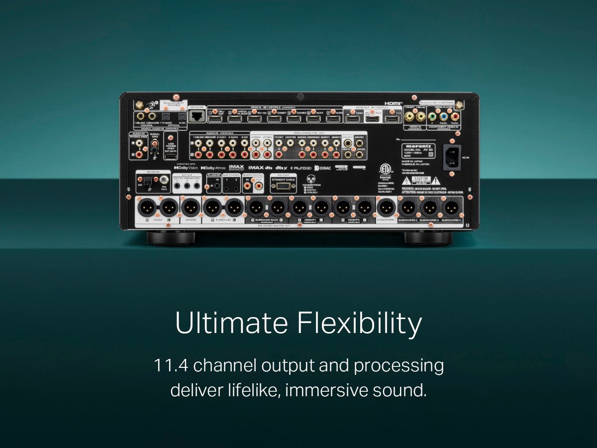 Marantz AV 30 11.4 Channel Balanced AV Preamplifier Powered by
