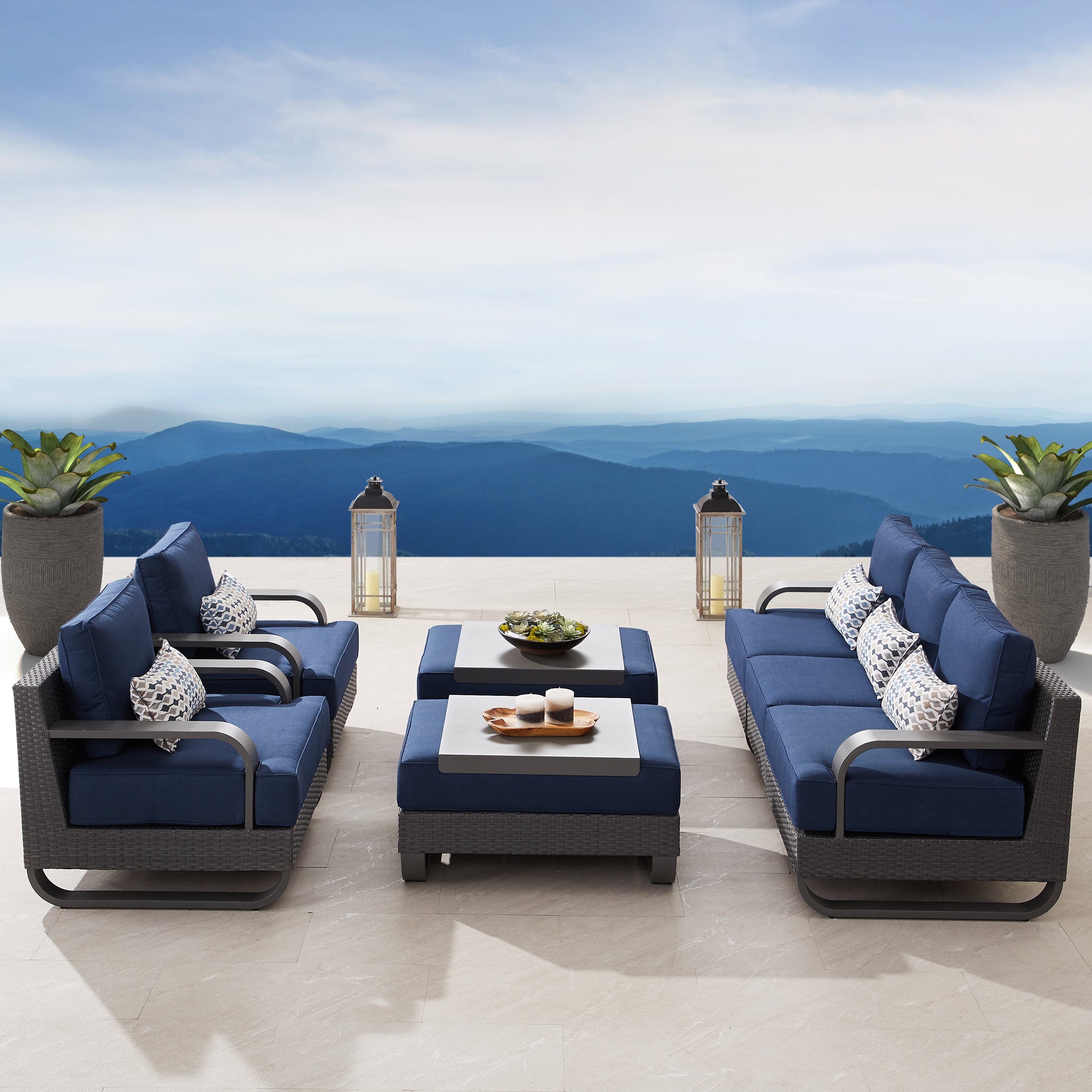 Sirio Pallazzo 7-piece Outdoor Patio Seating Set | Costco