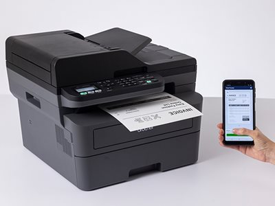 Brother MFC-L2800DW with Brother Mobile Connect app