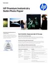 HP Premium Instant-dry Satin Photo Paper Data Sheet