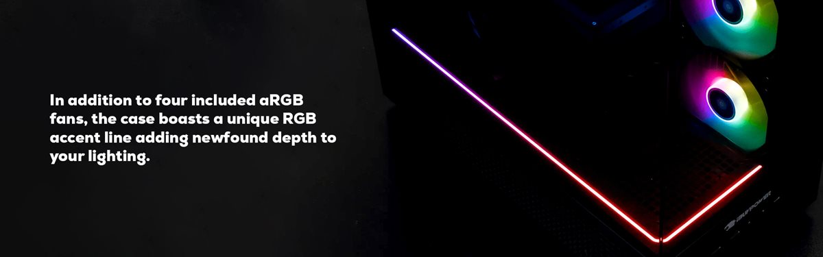 New Element 9 Gaming PC has even more RGB lighting with an included light strip.
