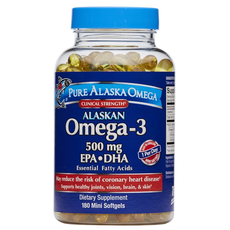 360 degree images of the Pure Alaska Omega Clinical Strength Alaskan Omega-3 dietary supplement product bottle 2