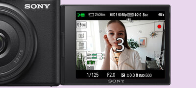Sony ZV-1F Vlog Camera for Content Creators and Vloggers (White) (Renewed)  : Electronics 