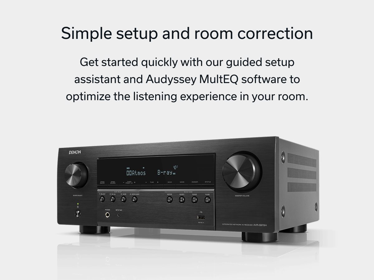 Denon AVR-S970H 7.2 Channel 8K AV Receiver | Costco