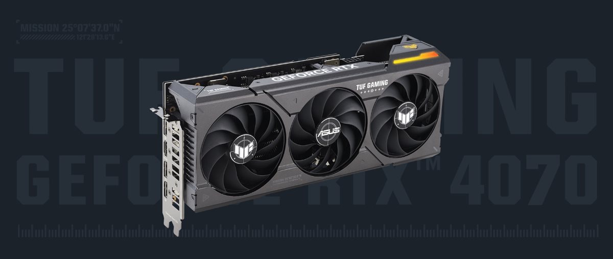 son様ASUS GEFORCE TUF-RTX4070-O12G-GAMING ASUS TUF Gaming GeForce RTX ™ 4070 SUPER 12GB GDDR6X OC