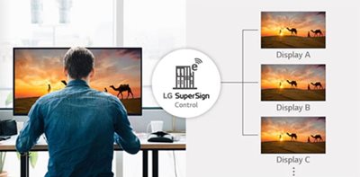 50” UR640S Series UHD Signage TV LG SuperSign Control