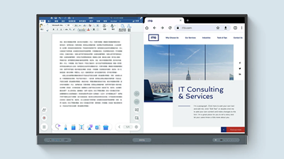 Split-screen mode to double your efficiency