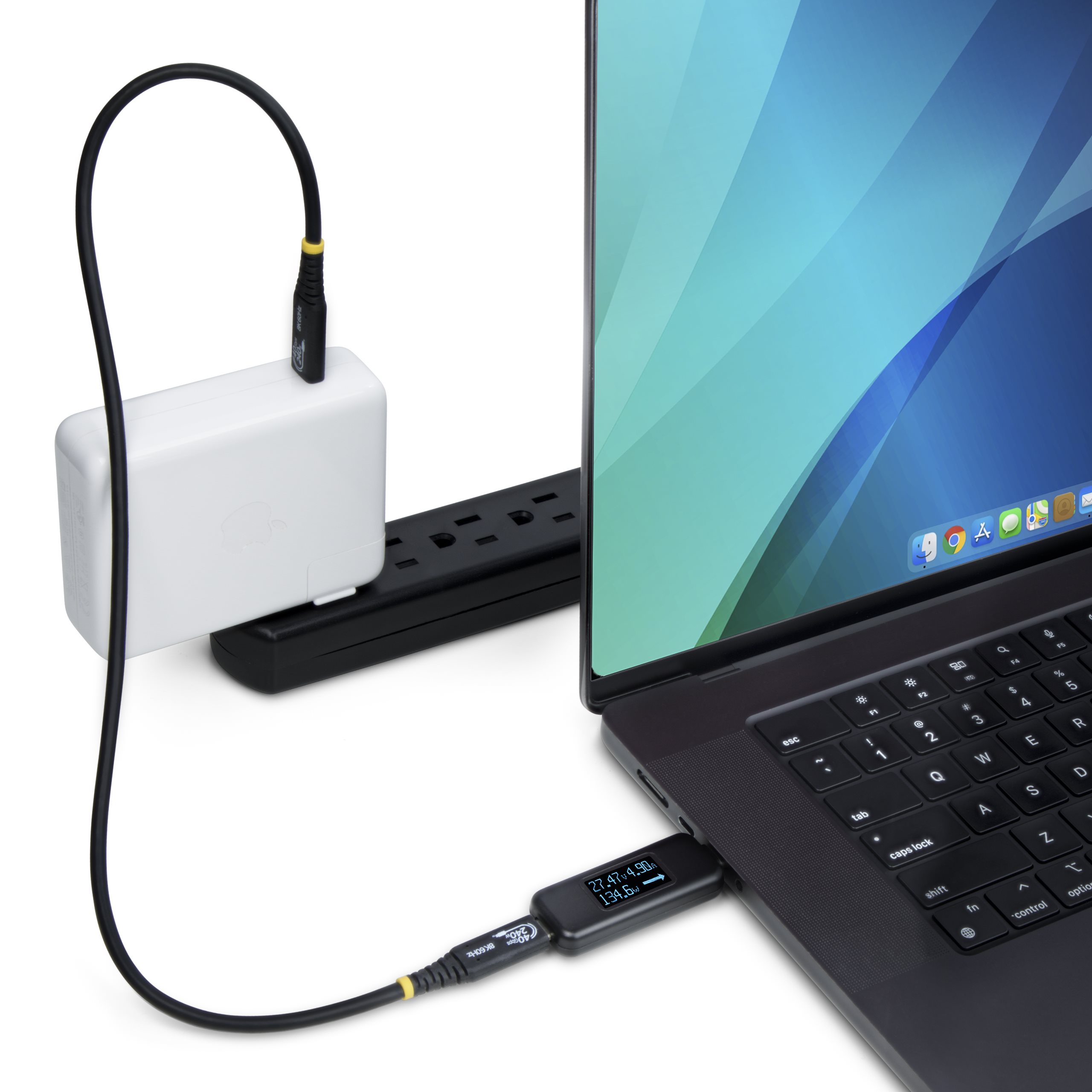 folie 8 von 10, vergrößern, usb-c stromtester/kabeltester, 240w bidirektional multimeter