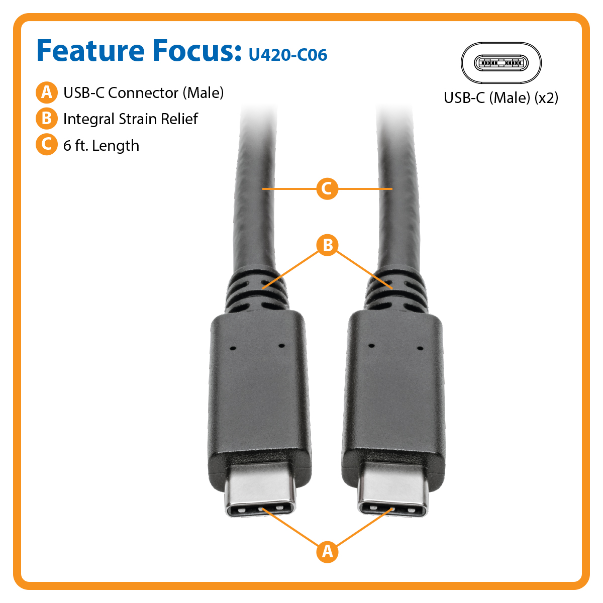 Tripp Lite USB C Active Extension Cable USB C to USB C USB 3.1 Gen 1 M/F 5M  - USB extension cable - 24 pin USB-C to 24 - U330-05M-C2C - USB Adapters 