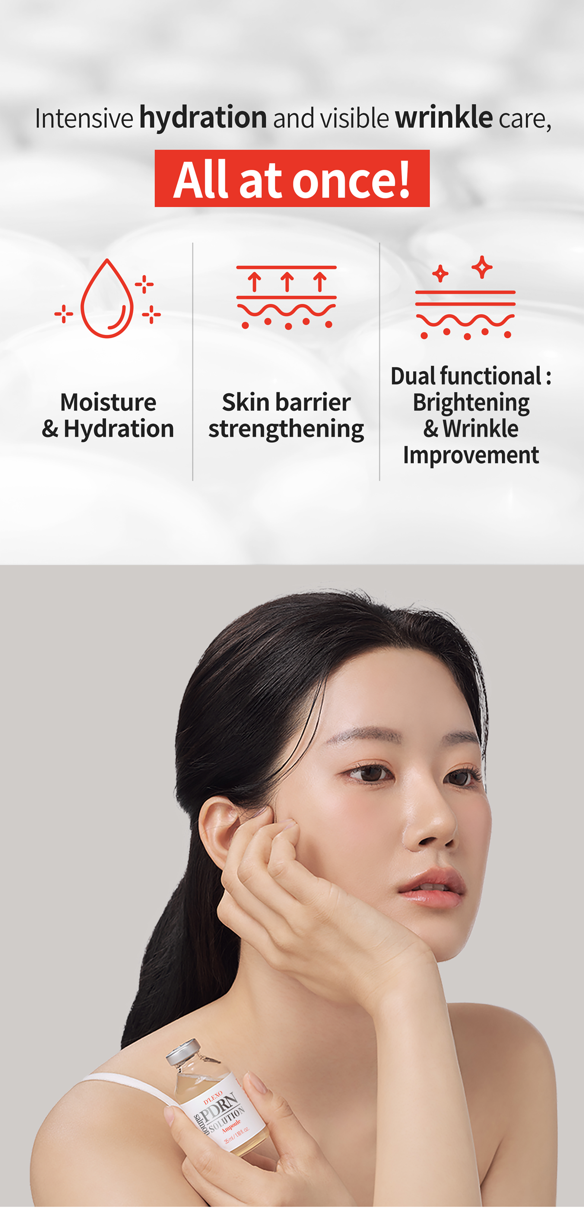 美容液 EXONINE DERMACODE SNOW INFUSIN AMPOULE Charde Snow Ampoule Niacinamide 3ml × 4ea Anti-Wrinkles Dark