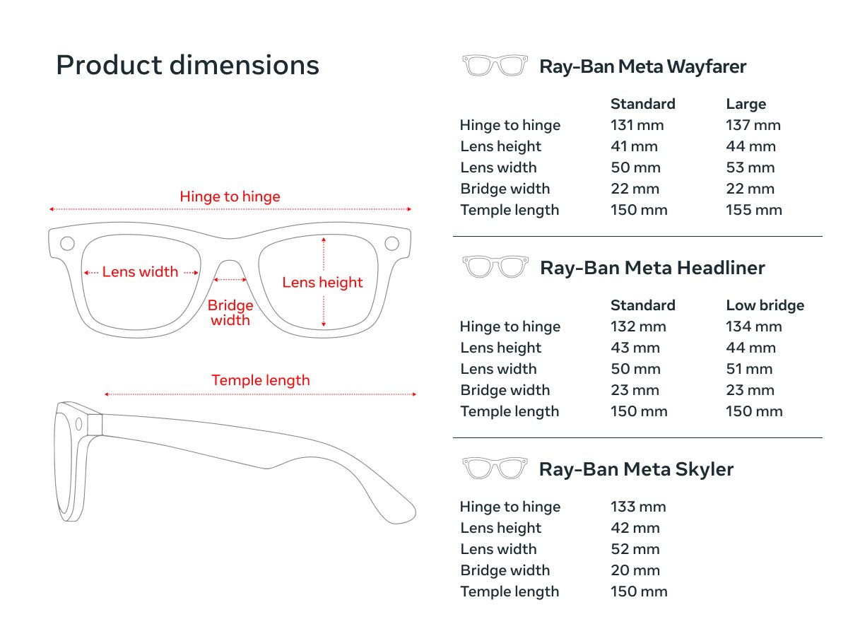 Product dimensions