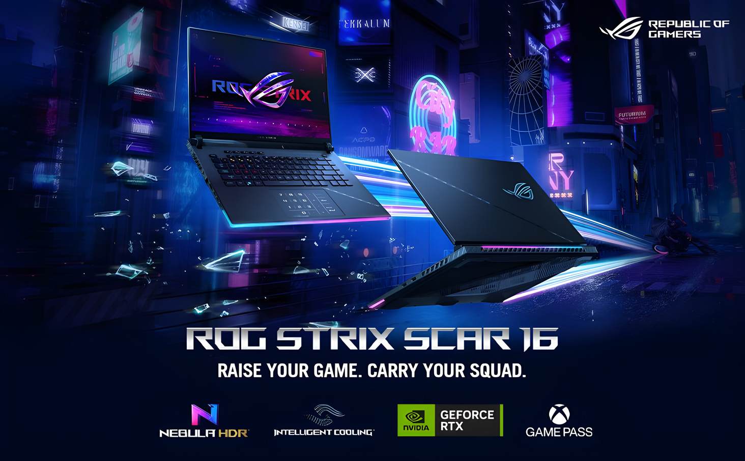 ASUS ROG STRIX SCAR 16 (G634JZ-XS96) 16 240Hz QHD+ WQXGA (100% DCI-P3)  Gaming