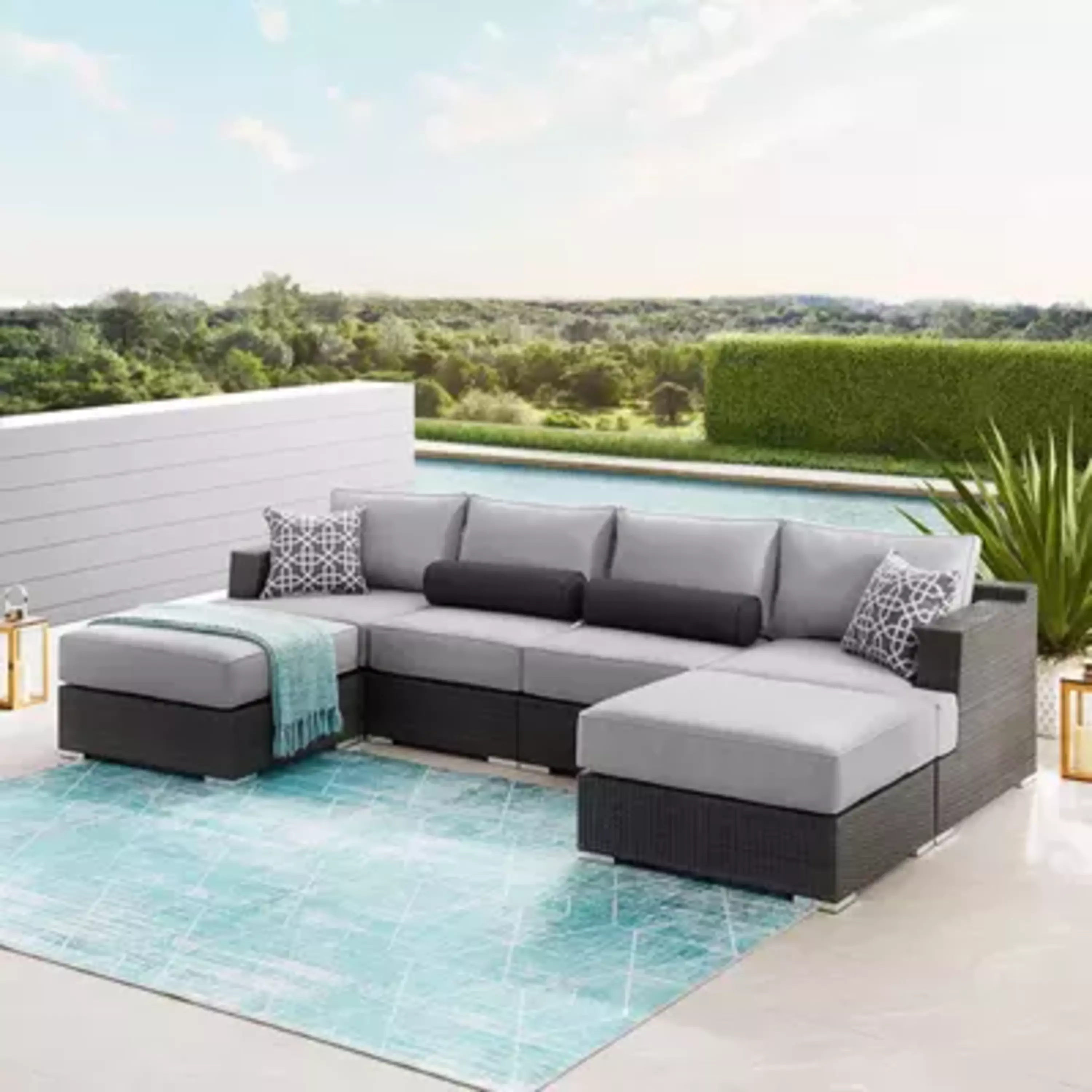 niko Niko 6-piece Patio Sectional Conversation Set | Costco