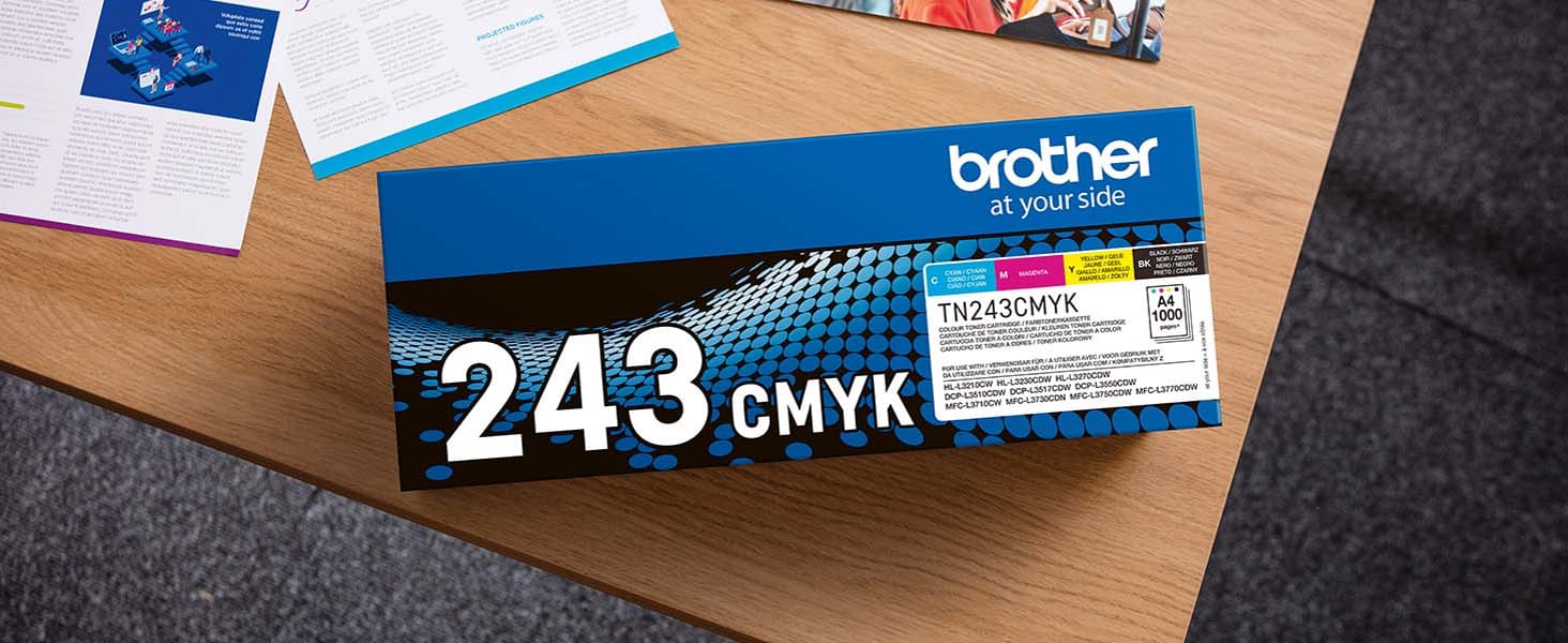 Brother TN-243 Toner Cartridge, Pack of 4, Multi