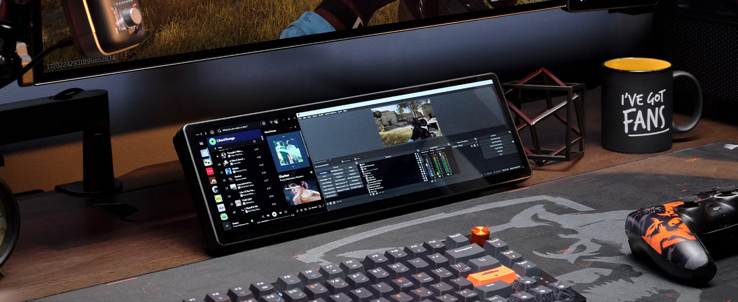 Corsair Xeneon Edge 14.5in LCD Touchscreen, Black - LCD