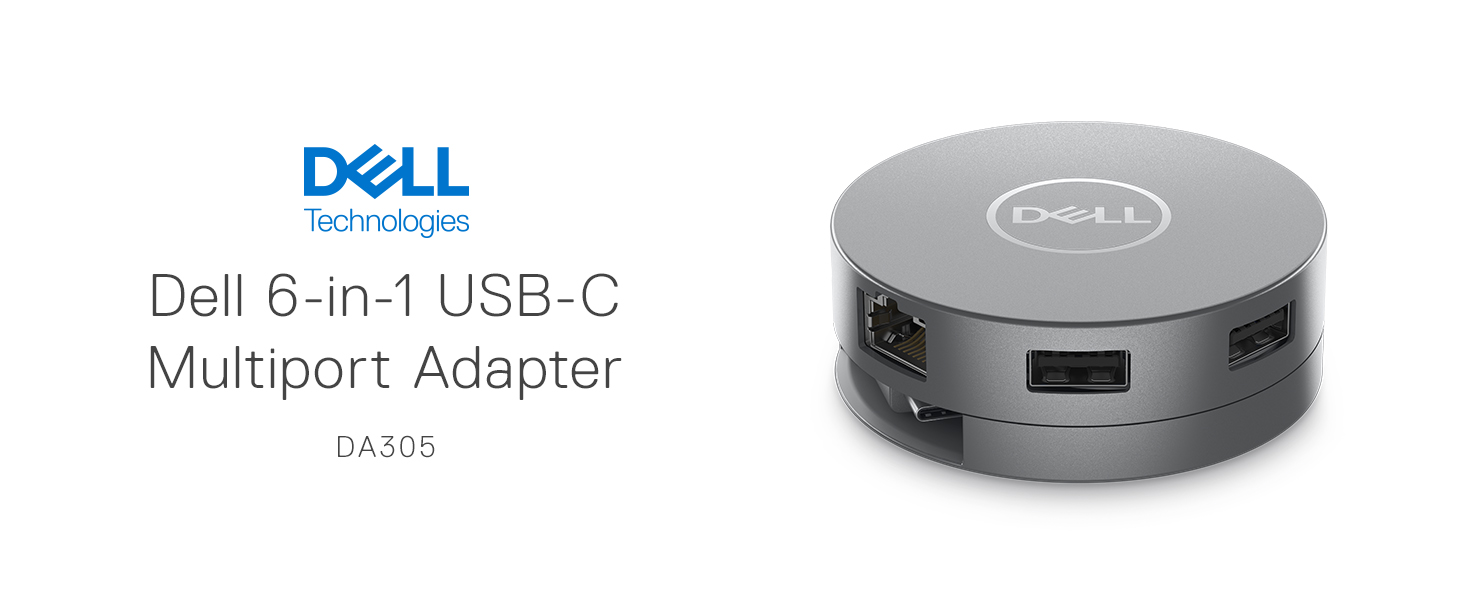 Dell 6-in-1 Laptop PC Universal Expansion Connector: USB-C