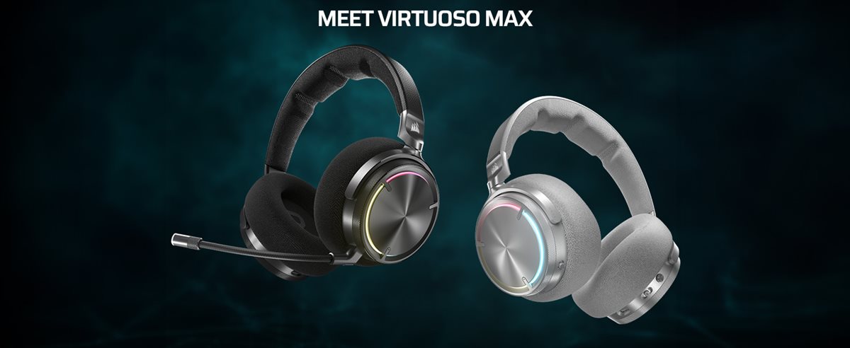 Corsair Virtuoso Max Wireless Gaming Headset - Carbon