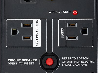 cyberpower battery backup wiring fault