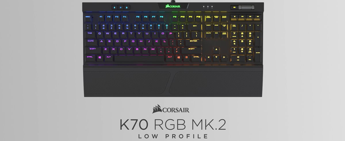 Aftale by Danser Corsair K70 RGB MK.2 Low Profile Mechanical Gaming Keyboard - Walmart.com