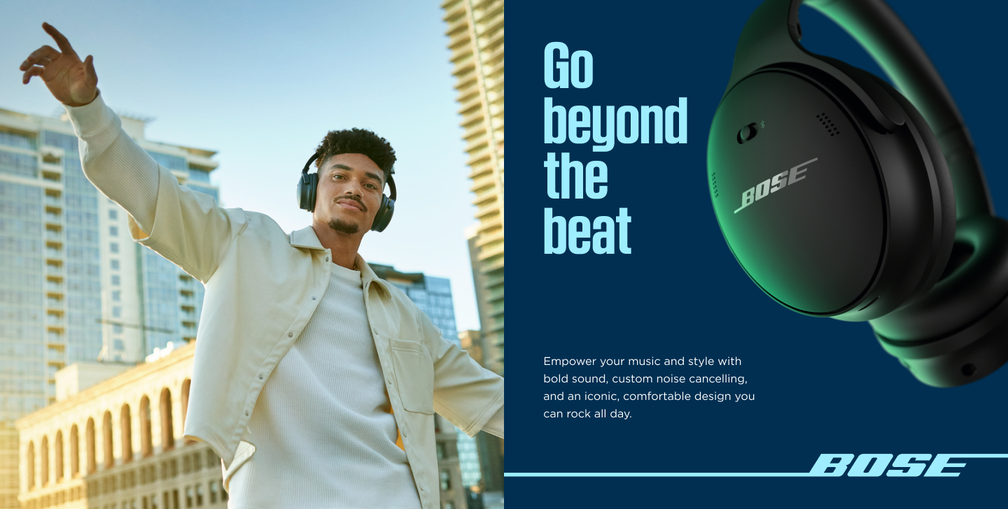 Buy Bose QuietComfort SC Over-Ear Wireless Headphones - Black