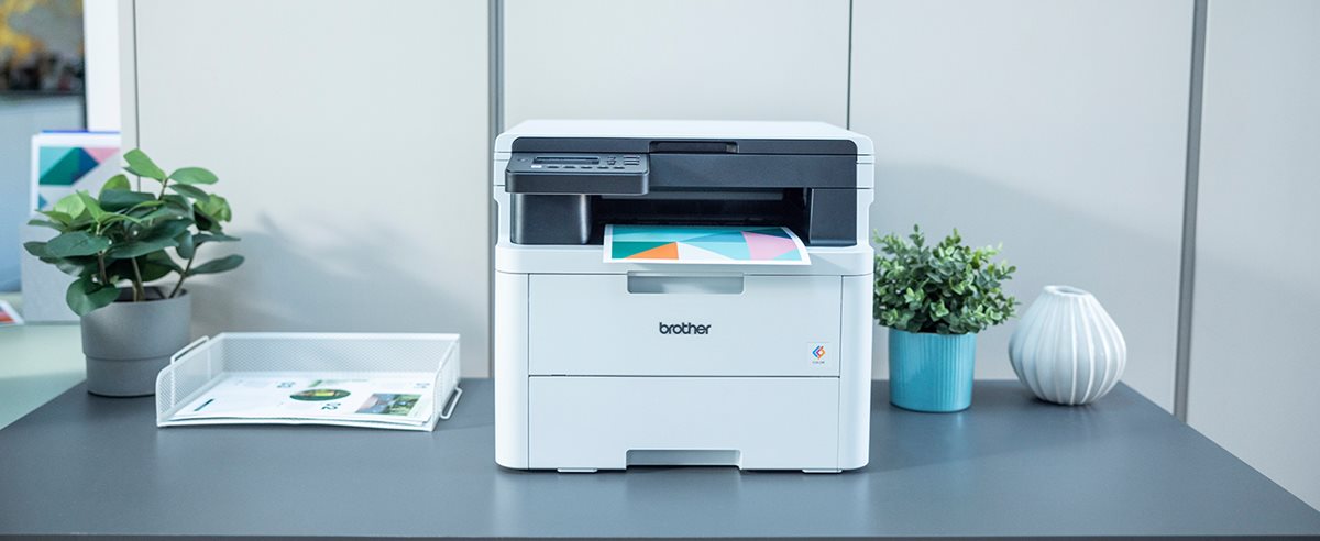 Brother DCP-L3520CDW on a desk