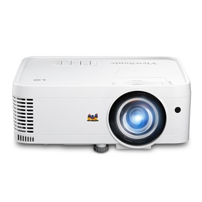 ViewSonic LS550WH 3000 Lumens WXGA Short Throw LED Projector, Auto Power Off, 360-Degree Orientation for Business and Education