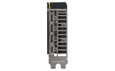 Head-on view of I/O port bracket
