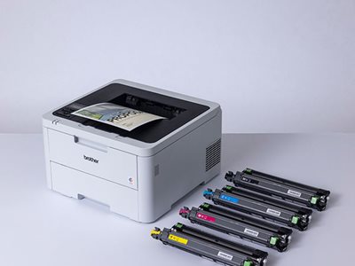 Brother HL-L3240CDW document output with toner cartridges