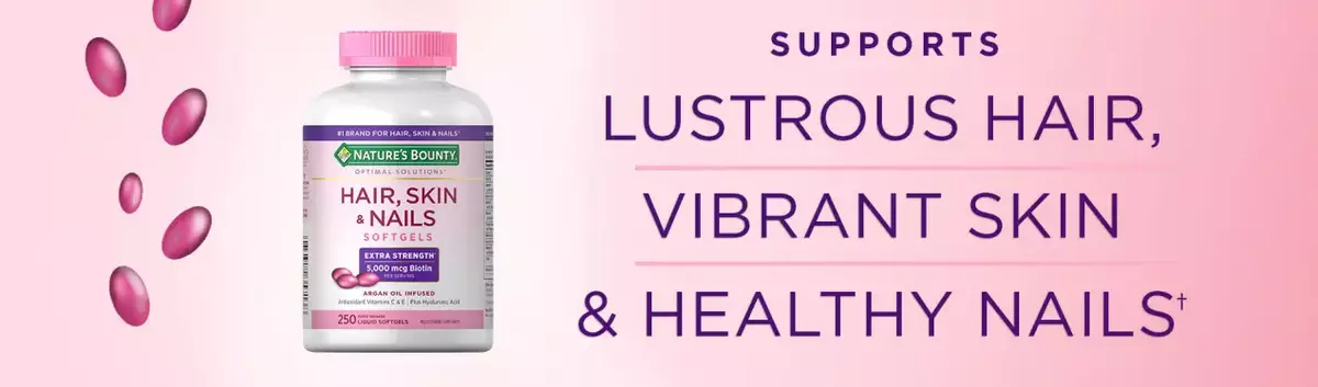 Supports lustrous hair, vibrant skin & healthy nails
