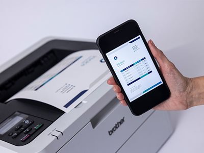 Brother HL-L3220CW with Brother Mobile Connect app
