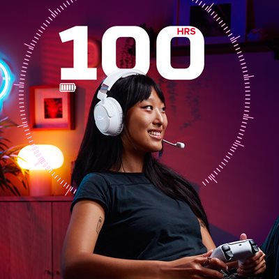 Up to 100 Hours of Battery Life on a Single Charge