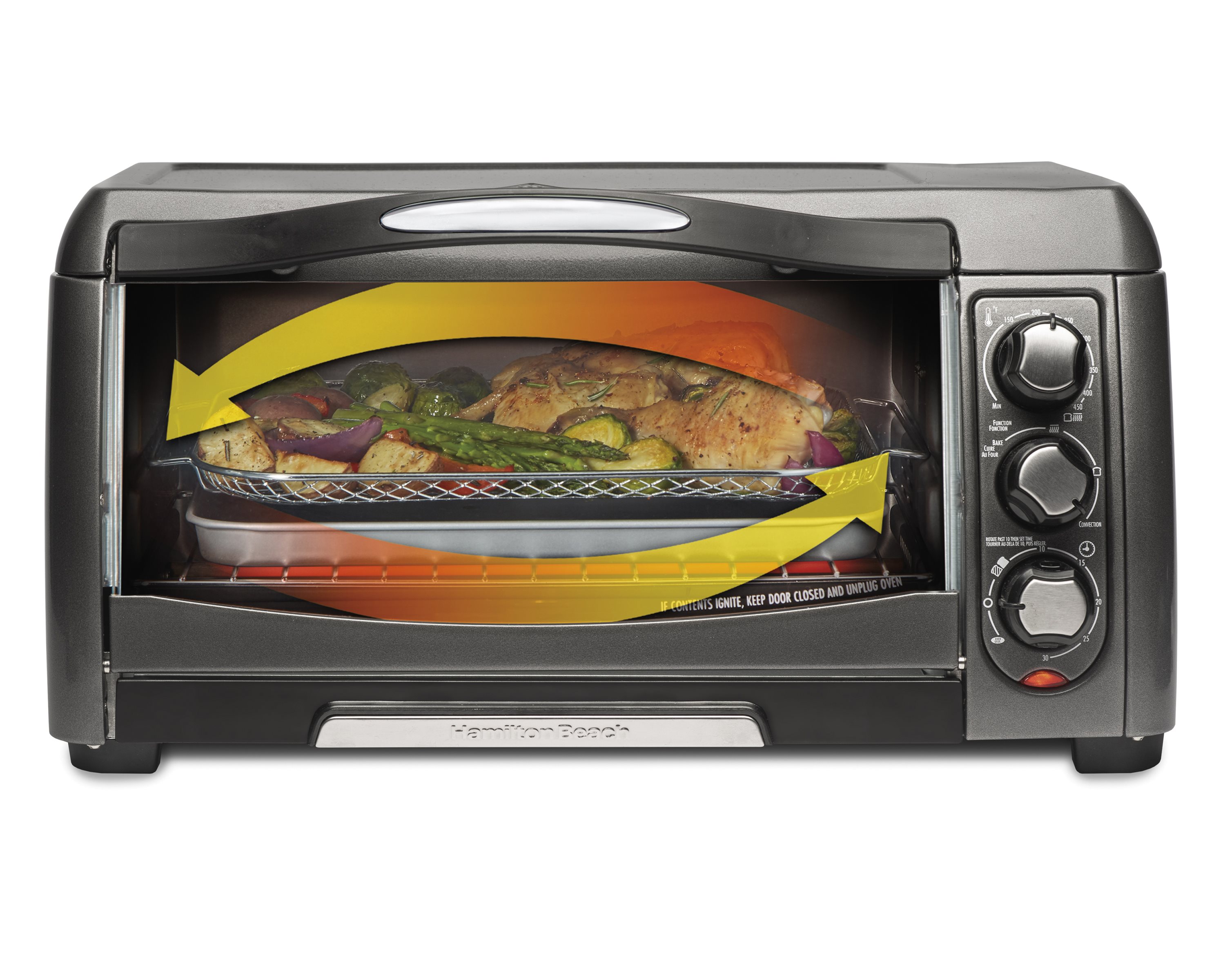 Hamilton Beach Convection Toaster Oven Stainless-Steel 31333 - Best Buy