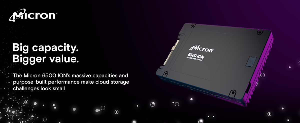 Micron 6500 ION - SSD - Enterprise - 30.72 TB - U.3 PCIe 4.0