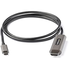 10ft (3m) USB-C to HDMI Adapter Cable, 8K 60Hz, 4K 144Hz, HDR10, USB Type-C  to HDMI 2.1 Video Converter Cable, USB-C DP Alt Mode/USB4/Thunderbolt 3/4