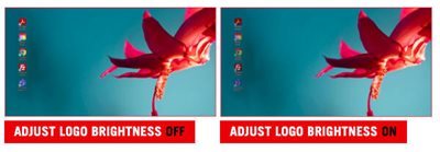 Justering af logoets lysstyrke