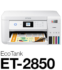 EcoTank ET-2850 Wireless Color All-in-One Cartridge-Free Supertank Printer  with Scan, Copy and Auto 2-sided Printing, Products