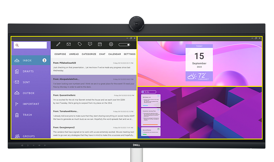 Dell P3424WEB Curved LED Monitor - Thumbnail 4